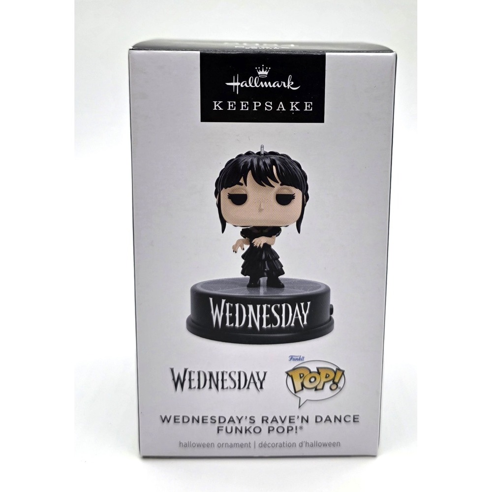 2024 Hallmark Addams Family Wednesday Funko Pop Christmas‎ Music Ornament New